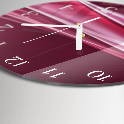 Reloj de pared redondo Líneas abstractas
