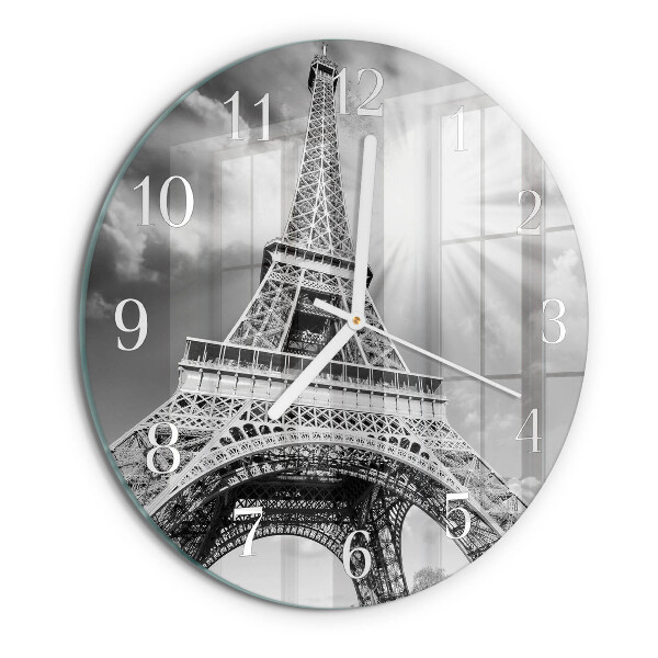 Reloj de pared redondo Torre Eiffel de París