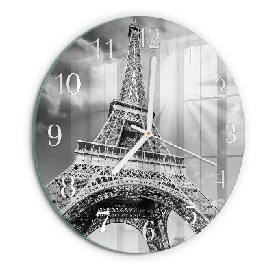 Reloj de pared redondo Torre Eiffel de París