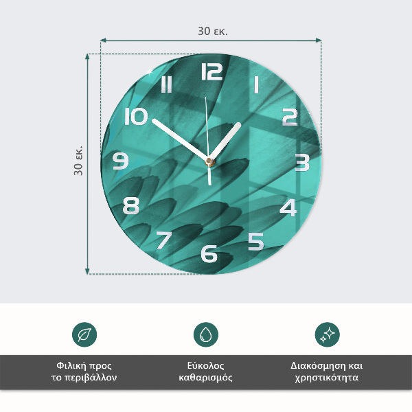 Reloj de pared redondo Torre Eiffel de París