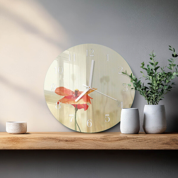 Reloj de pared redondo Amapola