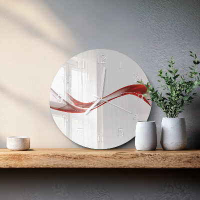 Reloj de pared redondo Líneas abstractas