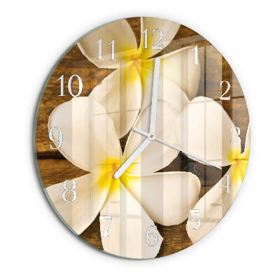 Reloj de pared redondo Flores