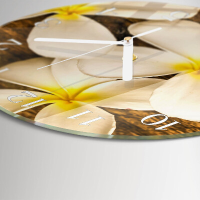 Reloj de pared redondo Flores