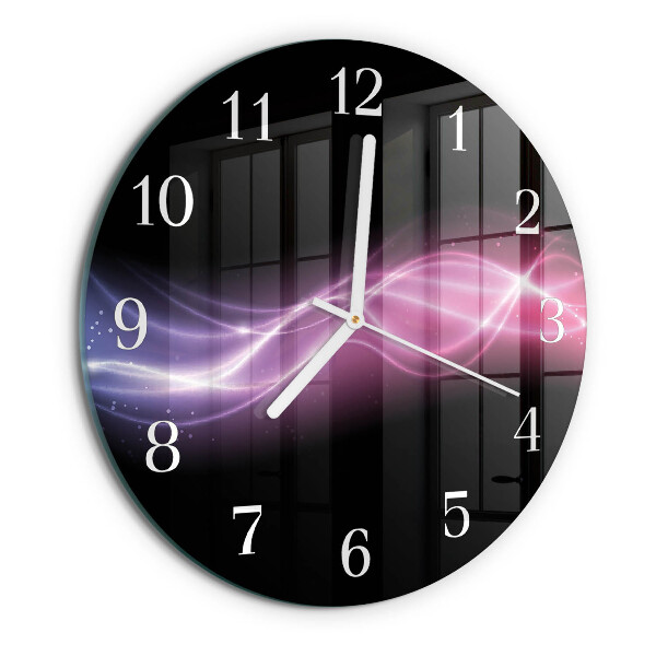 Reloj de pared redondo Líneas abstractas
