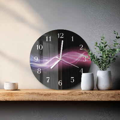 Reloj de pared redondo Líneas abstractas