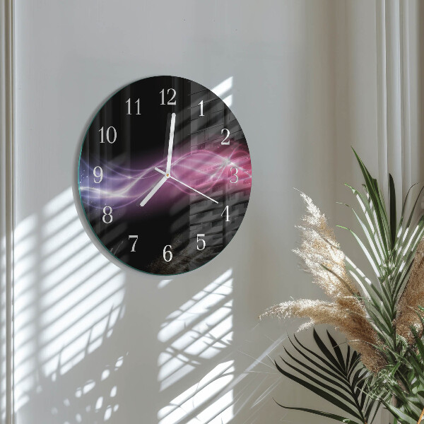 Reloj de pared redondo Líneas abstractas