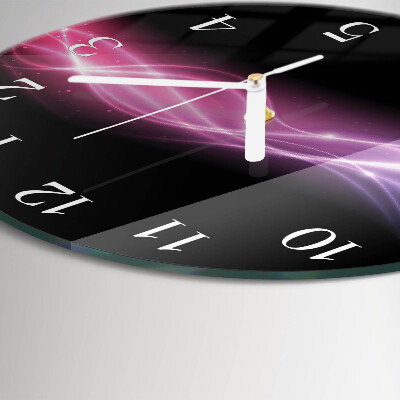 Reloj de pared redondo Líneas abstractas