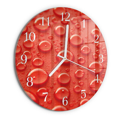 Reloj de pared redondo Gotas de agua