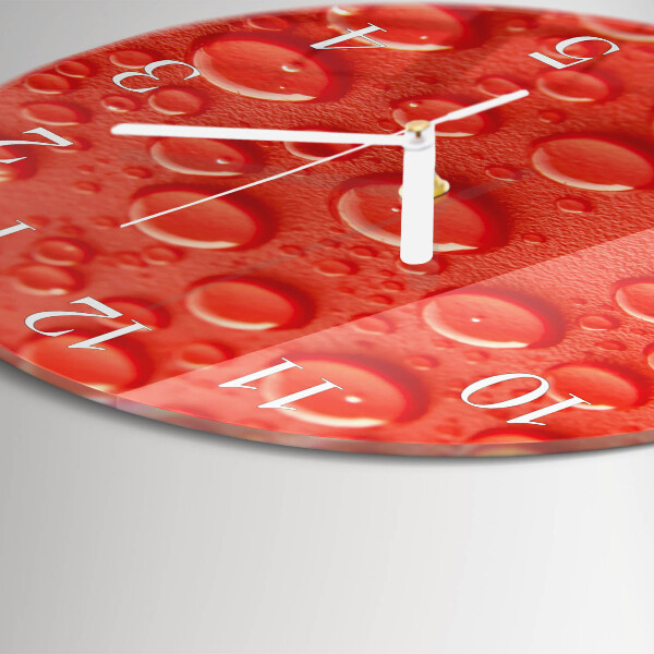 Reloj de pared redondo Gotas de agua