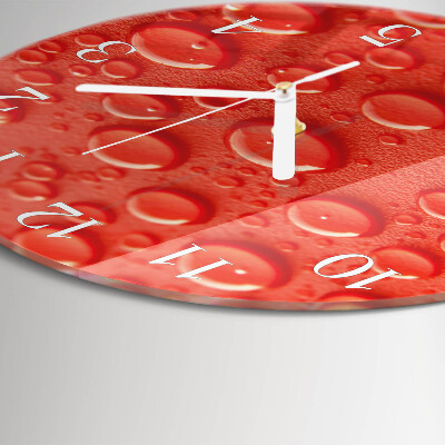 Reloj de pared redondo Gotas de agua