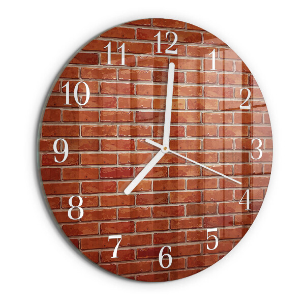Reloj de pared redondo Muro de ladrillo