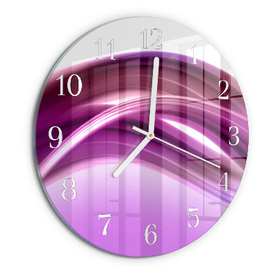 Reloj de pared redondo Líneas abstractas