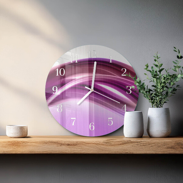 Reloj de pared redondo Líneas abstractas