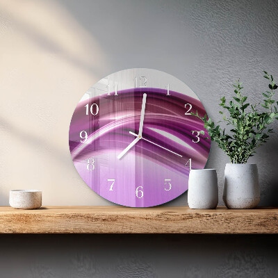 Reloj de pared redondo Líneas abstractas