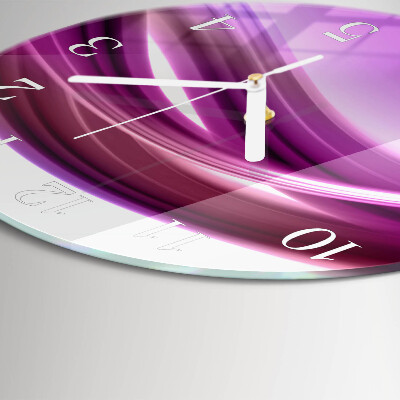 Reloj de pared redondo Líneas abstractas