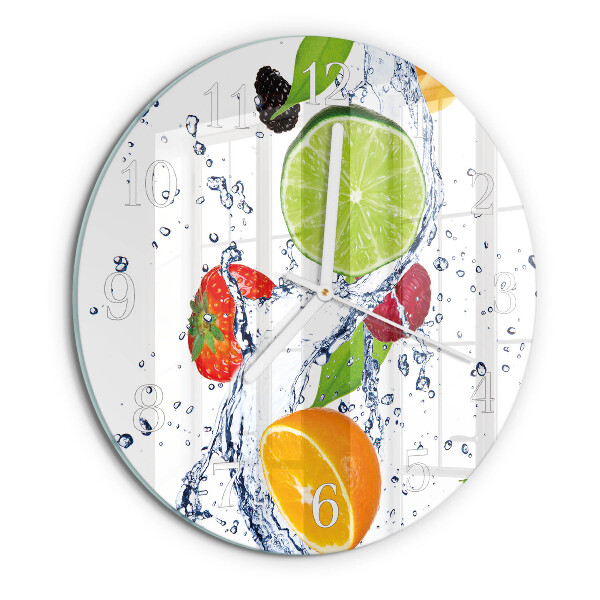 Reloj de pared redondo Frutas Limón