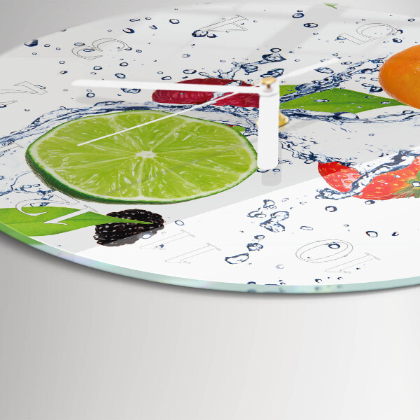 Reloj de pared redondo Frutas Limón