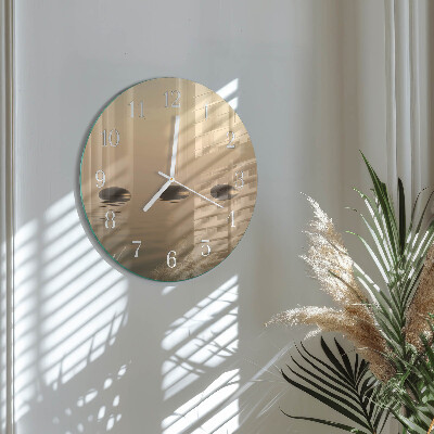 Reloj de pared redondo Piedras Agua