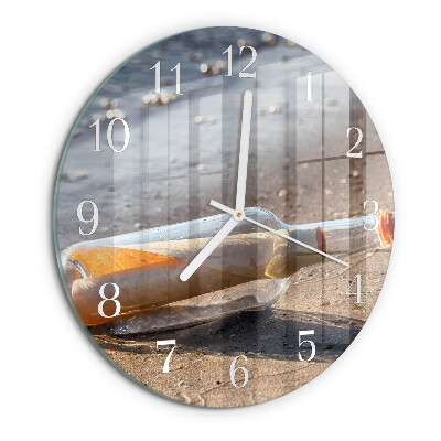Reloj de pared redondo Carta de botella