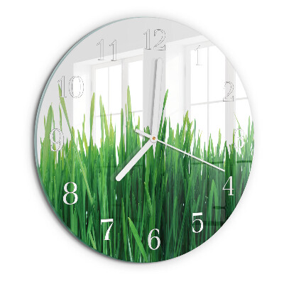 Reloj de pared redondo Césped