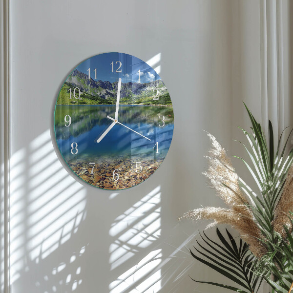 Reloj de pared redondo Lago de montaña