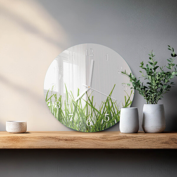 Reloj de pared redondo Césped