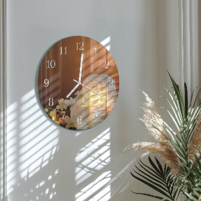Reloj de pared redondo Velas de spa