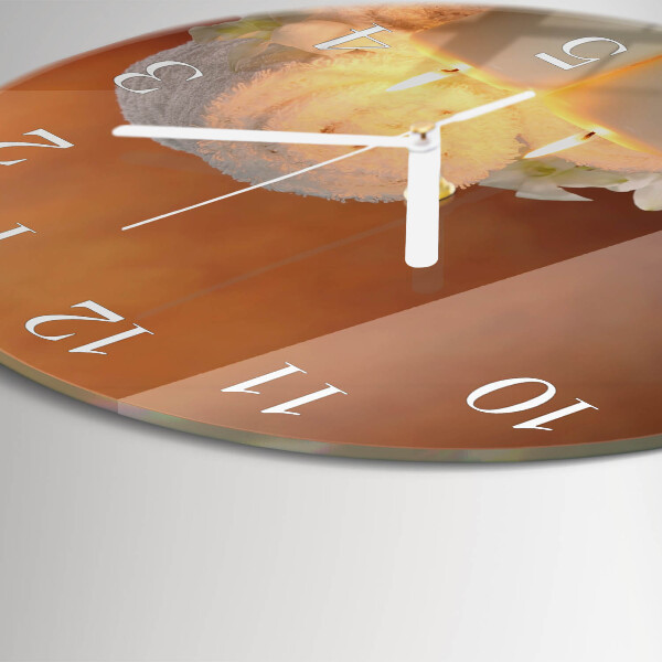 Reloj de pared redondo Velas de spa