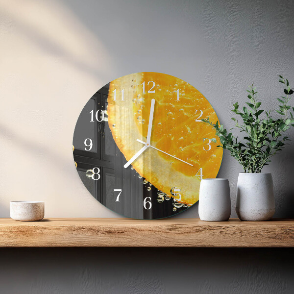 Reloj de pared redondo Cítrico