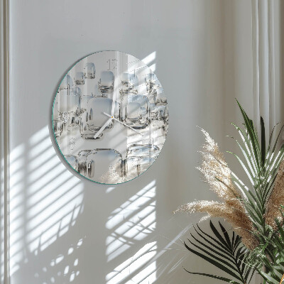 Reloj de pared redondo cubo 3D