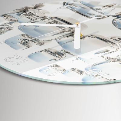 Reloj de pared redondo cubo 3D