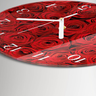 Reloj de pared redondo Rosas