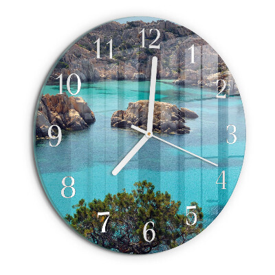 Reloj de pared redondo Paisaje marino