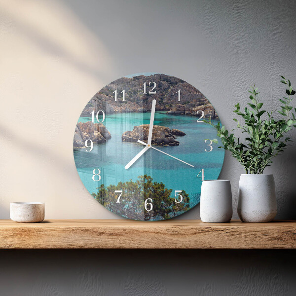 Reloj de pared redondo Paisaje marino
