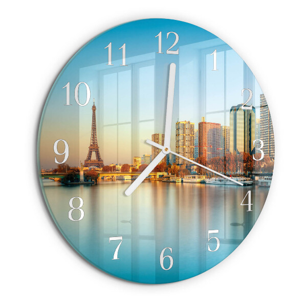 Reloj de pared redondo Torre Eiffel de París
