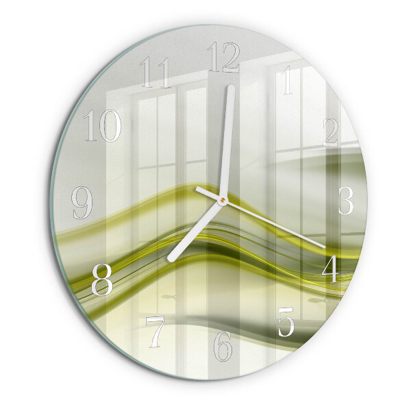 Reloj de pared redondo Líneas abstractas