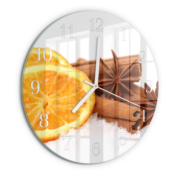 Reloj de pared redondo Limón y vainilla