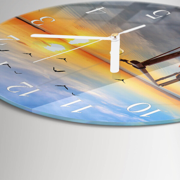 Reloj de pared redondo Muelle