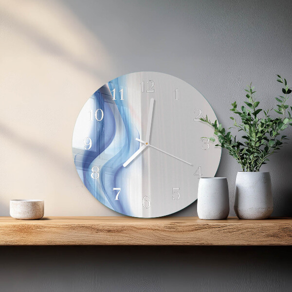 Reloj de pared redondo Humo abstracto