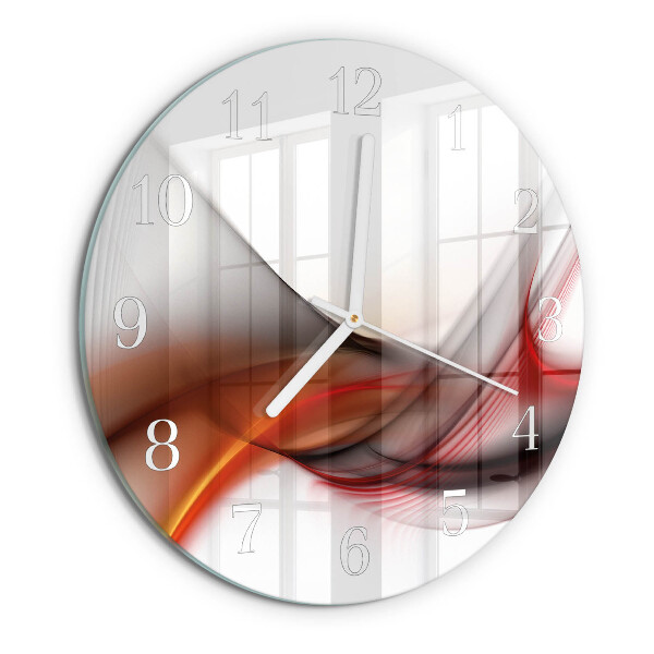 Reloj de pared redondo Líneas abstractas