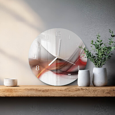 Reloj de pared redondo Líneas abstractas