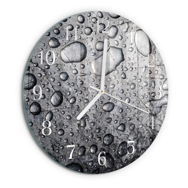 Reloj de pared redondo Gotas
