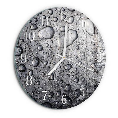 Reloj de pared redondo Gotas