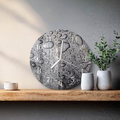 Reloj de pared redondo Gotas