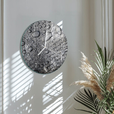 Reloj de pared redondo Gotas