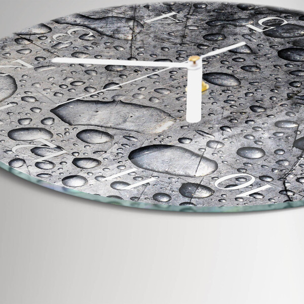 Reloj de pared redondo Gotas