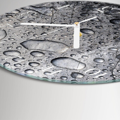 Reloj de pared redondo Gotas