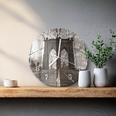 Reloj de pared redondo Puente