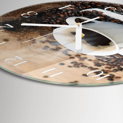 Reloj de pared redondo Taza de café